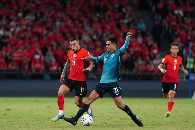 Football, Asian Cup Qualifier, Hong Kong - Singapore