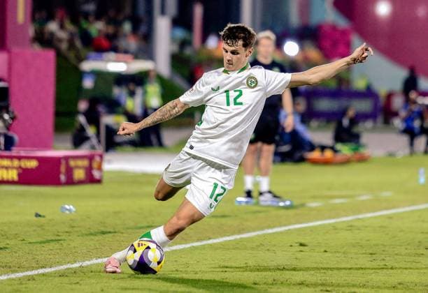 2025 FIFA Under 17 World Cup Round of 16, Aspire Zone Pitch 1, Doha, Qatar 18 11 2025 Switzerland vs Ireland Ireland™s Ryan butler in action Ryan Butler in action 18 11 2025  Copyright: x INPHOx IMG_6318