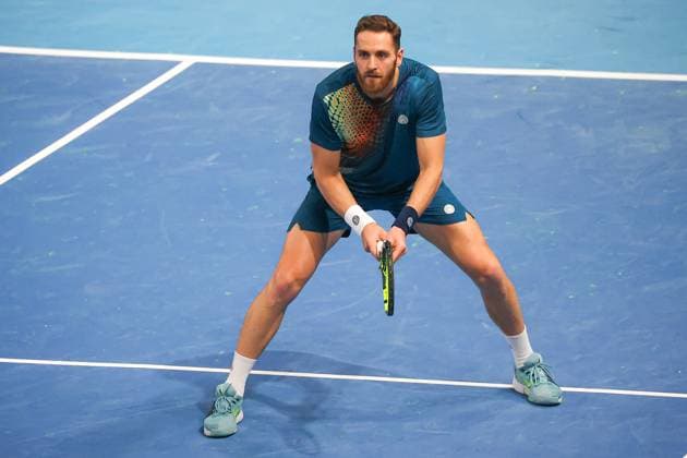 Albano Olivetti (FRA) during ATP, Tennis Herren Challenger Bergamo, International Tennis match in Bergamo, Italy, November 18 2025  Copyright: xRobertaxCorradin IPAxSportx xipa-agency.netx xx IPA_68093121 IPA_Agency_IPA68093121