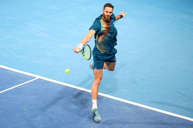 Albano Olivetti (FRA) during ATP, Tennis Herren Challenger Bergamo, International Tennis match in Bergamo, Italy, November 18 2025  Copyright: xRobertaxCorradin IPAxSportx xipa-agency.netx xx IPA_68093135 IPA_Agency_IPA68093135