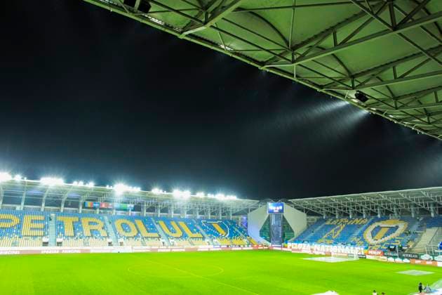 November 18, 2025, FIFA World Cup, WM, Weltmeisterschaft, Fussball Qualifier, Qualifying round, Matchday 10, Group H, Romania vs San Marino,Stadionul Ilie Oana, Ploiesti, Romania Ilie Oana stadium rain condition befor the start of the game