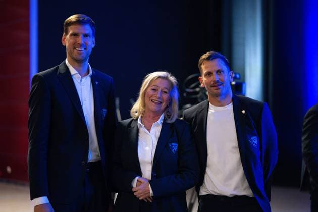 18 11 2025, Football, Bundesliga 2, General Meeting VfL Bochum, Chairman of the Board Andreas Luthe VfL Bochum 1848 , Member of the Executive Committee Bettina Stratmann VfL Bochum 1848 , Deputy Chairman of the Board Till Grönemeyer VfL Bochum 1848 xRHR PHOTO TKx Copyright: RHR-FOTOx RHR-FOTO TK