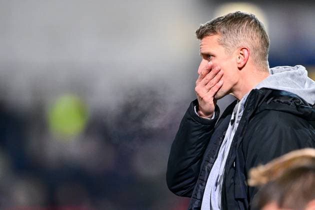 Coach Lars Bender Burghausen single picture, Action, Action, 18 11 2025, Unterhaching Germany , Soccer, BFV Verbandspokal, Quarterfinal, SpVgg Unterhaching SV Wacker Burghausen xslx