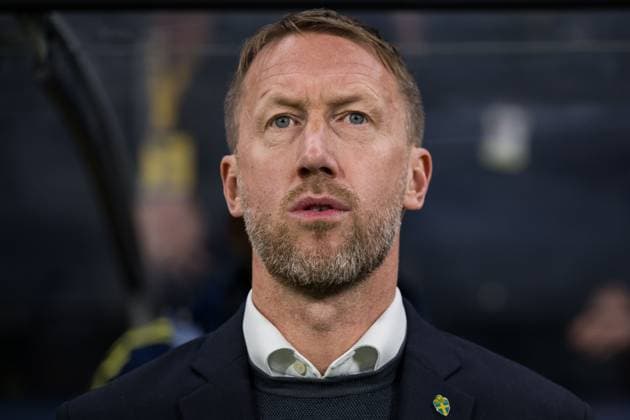 251118 Head coach Graham Potter of Sweden ahead of the FIFA World Cup Qualifier football match between Sweden and Slovenia on November 18, 2025 in Stockholm Photo Jesper Zerman BILDBYRAN kod JZ JM0752 bbeng fotboll football soccer fotball vm kval fifa world cup qualifier sverige sweden sverige a slovenien slovenia  Copyright: JESPERxZERMAN BB251118JZ017