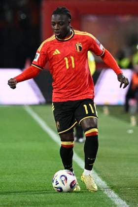 Belgium v Liechtenstein - FIFA World Cup, WM, Weltmeisterschaft, Fussball 2026 UEFA Qualifiers LIEGE, BELGIUM - NOVEMBER 18 : Doku Jeremy forward of Belgium during the FIFA World Cup 2026 UEFA European Qualifiers group J qualifying round matchday 10 between Belgium and Liechtenstein on November 18, 2025 in Liege, Belgium, 18 11 2025 Liege Belgium  Copyright: xPeterxDexVoechtx