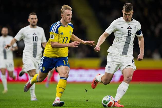 Football, World Cup Qualifier, Sweden - Slovenia