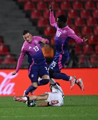 European Under-21 Championship 2027 qualifying round, Georgia 0-2 Germany, Said El Mala ( 13 of Germany Under-21), Aaron Zehnter ( 14 of Germany Under-21) , November 18, 2025, Mikheil Meskhi stadium, Tbilisi, Georgia Copyright: xx European Under-21 Championship 2027 qualifying round, Georgia 0-2 Germany-05