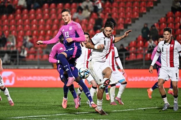 European Under-21 Championship 2027 qualifying round, Georgia 0-2 Germany, Said El Mala ( 13 of Germany Under-21), Diego Deisadze ( 9 of Georgia Under-21) , November 18, 2025, Mikheil Meskhi stadium, Tbilisi, Georgia Copyright: xx European Under-21 Championship 2027 qualifying round, Georgia 0-2 Germany-16