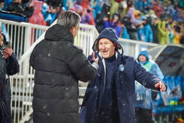 Soccer World Cup Qualification 2025 26, 10 Matchday Kosovo vs Switzerland Fadil Vokrri Stadium Pristina Franco Foda Coach, Kosovo and Murat Yakin Coach, Switzerland Pristina Kosovo Copyright: xJOERANxSTEINSIEKx