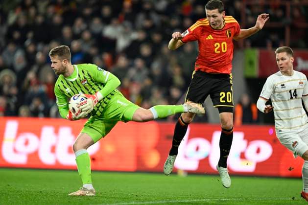 Belgium v Liechtenstein - FIFA World Cup, WM, Weltmeisterschaft, Fussball 2026 UEFA Qualifiers LIEGE, BELGIUM - NOVEMBER 18 : Vanaken Hans midfielder of Belgium in action during the FIFA World Cup 2026 UEFA European Qualifiers group J qualifying round matchday 10 between Belgium and Liechtenstein on November 18, 2025 in Liege, Belgium, 18 11 2025 Liege Belgium  Copyright: xNicoxVereeckenx