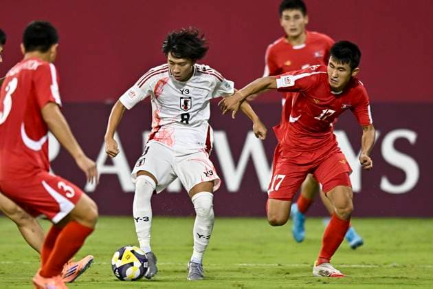 Football, U17 World Cup, North Korea - Japan