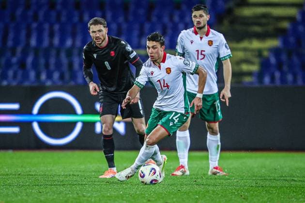 Football - World Cup Qualifiers - Group Stage - Group E - Bulgaria - Georgia - 18.11.2025 Filip Krastev of Bulgaria in action during World Cup Qualifiers, Group Stage, Group E between Bulgaria and Georgia Bulgaria Copyright: xYulianxTodorovx