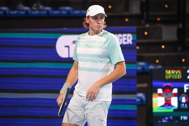 Emil RUUSUVUORI (FIN) during ATP, Tennis Herren Challenger Bergamo, International Tennis match in Bergamo, Italy, November 18 2025  Copyright: xRobertaxCorradin IPAxSportx xipa-agency.netx xx IPA_68100106 IPA_Agency_IPA68100106