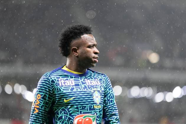 FOOTBALL: International Friendly, Länderspiel, Nationalmannschaft match between Brazil and Tunez at Stade Pierre-Mauroy on November 18, 2025 in Lille, France. Vinicius Junior 7 (BRA)  Copyright: xElyxandroxCEGARRAx