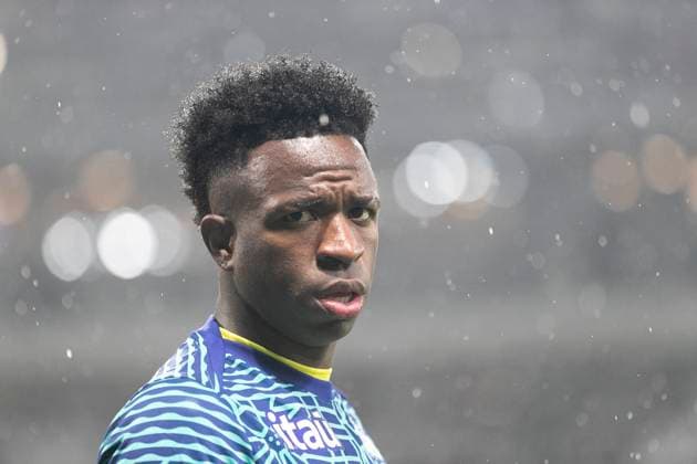 FOOTBALL: International Friendly, Länderspiel, Nationalmannschaft match between Brazil and Tunez at Stade Pierre-Mauroy on November 18, 2025 in Lille, France. Vinicius Junior 7 (BRA)  Copyright: xElyxandroxCEGARRAx