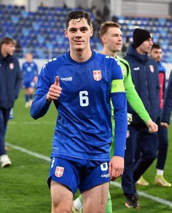 Fußball, U21 Länderspiel, Serbien - USA U21, U 21 SERBIA vs USA STEFAN LEKOVIC, young football player of Serbia U21, during the match against USA U21, at TSC Arena. Backa Topola, 18.11.2025. photo: Nebojsa Parausic MN Press Photo FOOTBALL, FRIENDLY MATCH, U21 USA, SERBIA Backa Topola TSC Arena Serbia Copyright: xNebojsaxParausicx xMNxPressx