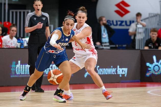 Basketball, Frauen EM Quali, Polen - Zypern Sosnowiec 18.11.2025. Koszykowka FIBA EuroBasket 2027 kobiet - kwalifikacje sezon 2025 2026 kolejka 3 mecz: Polska - Cypr --- FIBA Women s EuroBasket 2027 Qualifiers round 3 match: Poland - Cyprus nz Anna Pawlowska, Fot. Michal Gaciarz Arena Akcji NEWSPIX.PL --- newspix.pl POLAND OUT! 