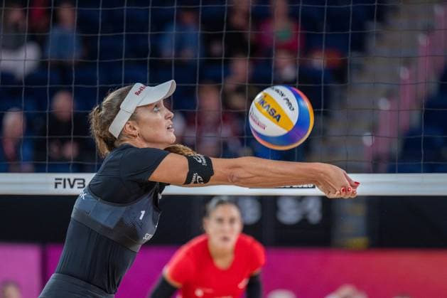 Beach Volleyball World Championships Adelaide, Australia 18 11 2025 ADELAIDE, AUSTRALIA NOVEMBER 18 Anouk Verge Depre Player 1 SUI during the Beach Volleyball World Championships at Adelaide on November 18, 2025 in Adelaide, Australia Copyright: xBEAUTIFULxSPORTS PeterxWeberx