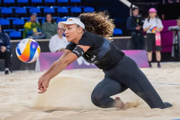 Beach Volleyball World Championships Adelaide, Australia 18 11 2025 ADELAIDE, AUSTRALIA NOVEMBER 18 Zoe Verge Depre Player 2 SUI during the Beach Volleyball World Championships at Adelaide on November 18, 2025 in Adelaide, Australia Copyright: xBEAUTIFULxSPORTS PeterxWeberx