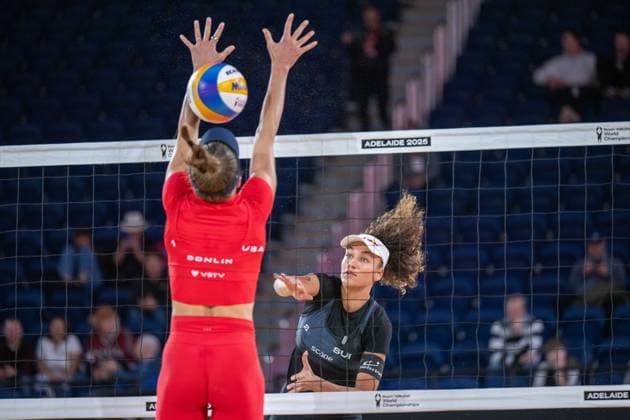 Beach Volleyball World Championships Adelaide, Australia 18 11 2025 ADELAIDE, AUSTRALIA NOVEMBER 18 Zoe Verge Depre Player 2 SUI during the Beach Volleyball World Championships at Adelaide on November 18, 2025 in Adelaide, Australia Copyright: xBEAUTIFULxSPORTS PeterxWeberx