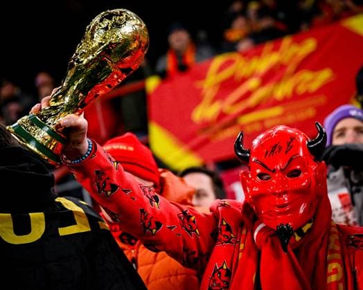 Belgium v Liechtenstein - FIFA World Cup, WM, Weltmeisterschaft, Fussball 2026 UEFA Qualifiers LIEGE, BELGIUM - NOVEMBER 18 : Fans of Belgium ahead of the FIFA World Cup 2026 UEFA European Qualifiers group J qualifying round matchday 10 between Belgium and Liechtenstein on November 18, 2025 in Liege, Belgium, 18 11 2025  Copyright: xTomasxSiskx