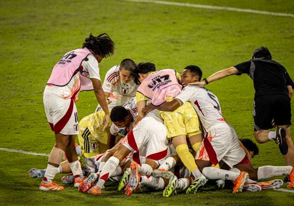 World Cup Soccer FIFA U17, U 17 World Cup Qatar 2025, North Korea vs Japan round of 16 Hiroto ASADA Joy, emotions, jubilation after winning the penalty shootout Copyright: xRedhaxHosnixSegganix