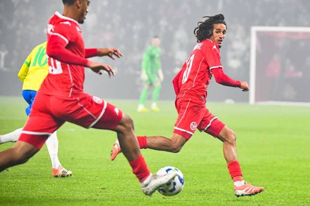 FOOTBALL: BRESIL - TUNISIE Baptiste AUTISSIER MAXPPP - Villeneuve-d Ascq 18 11 2025 Baptiste AUTISSIER Maxppp Lille ; 18 11 2025 ; Hannibal Mejbri lors du match Bresil vs Tunisie match preparatif pour la CAN 2025 a Lille le 18 novembre 2025. Villeneuve-d Ascq Villeneuve-d Ascq Haut de France France  Copyright: xMAXPPPxBaptistexAUTISSIERx BAU202511183022 BAU202511183022