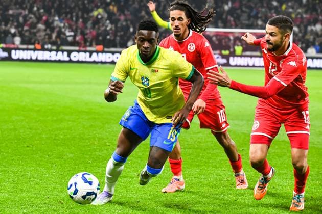 FOOTBALL: BRESIL - TUNISIE Baptiste AUTISSIER MAXPPP - Villeneuve-d Ascq 18 11 2025 Baptiste AUTISSIER Maxppp Lille ; 18 11 2025 ; Luiz Henrique lors du match Bresil vs Tunisie match preparatif pour la CAN 2025 a Lille le 18 novembre 2025. Villeneuve-d Ascq Villeneuve-d Ascq Haut de France France  Copyright: xMAXPPPxBaptistexAUTISSIERx BAU202511182986 BAU202511182986