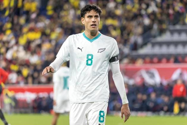 Ecuador and New Zealand in the United States Marko StameniÄ‡ of New Zealand during a friendly match against Ecuador at Sports Illustrated in Harrison, United States, on the afternoon of Tuesday, November 18, 2025. HARRISON NJ United States Copyright: xWilliamxVolcovx