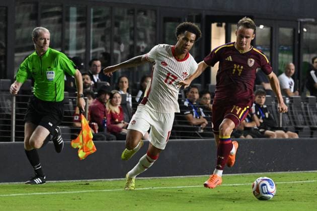 Football, International match, Canada - Venezuela