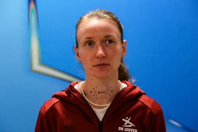 251014 OH Leuven press conference, PK, Pressekonferenz Sara Pusztai (8) of OH Leuven pictured after the OH Leuven MD-1 press conference ahead of a female soccer match between OH Leuven (BEL) and AS Roma (ITA), 2025-2026 season of UEFA Women™s Champions League , on Wednesday 19 November 2025 in LEUVEN , Belgium . PHOTO SPORTPIX Sevil Oktem LEUVEN DEN DREEF Vlaams-Brabant Belgium  Copyright: xSportpix.bex xSevilxOktemxSevilxOktemx