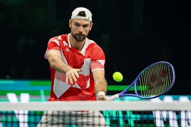 Jurij Rodionov (AUT) during Davis Cup - Final Eight, International Tennis match in Bologna, Italy, November 19 2025  Copyright: xRobertaxCorradin IPAxSportx xipa-agency.netx xx IPA_68132340 IPA_Agency_IPA68132340