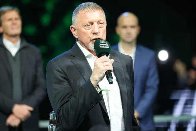 Boris Becker ex tennis player during cerimony during Davis Cup - Final Eight, International Tennis match in Bologna, Italy, November 19 2025  Copyright: xRobertaxCorradin IPAxSportx xipa-agency.netx xx IPA_68133475 IPA_Agency_IPA68133475