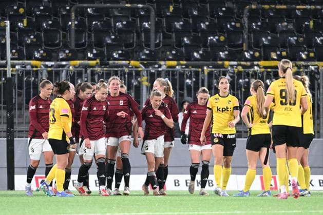 BERN, SWITZERLAND NOVEMBER 19 Michaela Khyrova of Sparta Praha c celebrating her score 0 3 during the UEFA Women s Europa Cup 2025 26 Round of 16 Second Leg match between BSC Young Boys and AC Sparta Praha at Stadion Wankdorf on November 19, 2025 in Bern, Switzerland Bern Stadion Wankdorf Bern Switzerland Copyright: xJustPictures.ch ManuelxWinterbergerx jp-en-EuSpIm-MWI_5423A