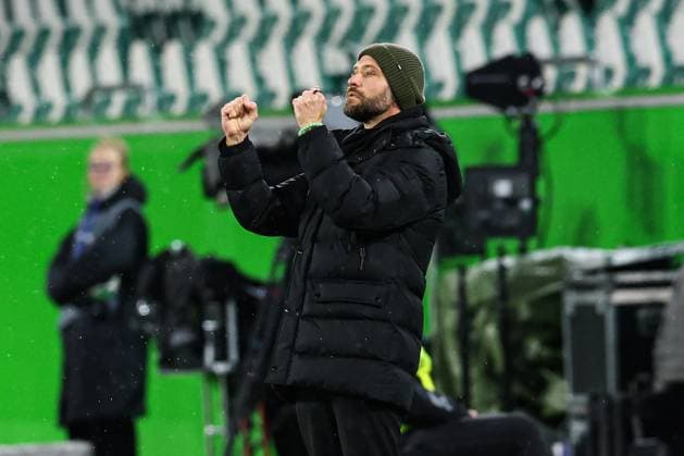 Coach Stephan Lerch VfL Wolfsburg Womens Champions League Season 2025 2026 VfL Wolfsburg vs Manchester United at the Volkswagen Arena in Wolfsburg Football,Women,Women,Women,Germany,19 11 2025