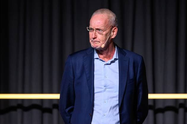 251119 Per Eliasson, Swedish Elite Football League at the presentation of this years referee award during Allsvenskans Grand Prize on November 19, 2025 in Stockholm  Copyright: EMMAxWALLSKOG BB251119EW048