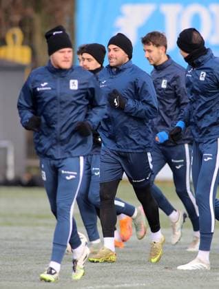 Football, Men, 3 Liga, Season 2025 2026, TSV 1860 Munich, Training Kevin Volland TSV 1860 Munich running