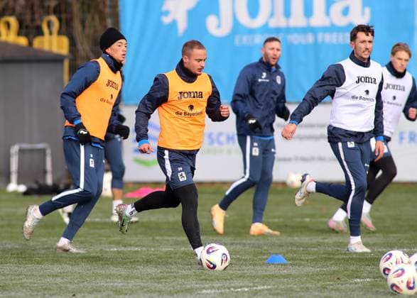 Football, Men, 3 Liga, Season 2025 2026, TSV 1860 Munich, Training Marvin Rittmüller Rittmueller TSV 1860 Munich with ball on foot while running