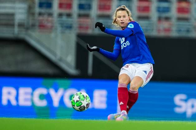 Football, Women s Champions League 2025 2026 Valerenga St Pölten Oslo 20251119 Valerenga s Synne Skinnes Hansen during the Women s Champions League football match between Valerenga and St Pölten at Intility Arena Photo Fredrik Varfjell NTB Oslo Norway EDITORIAL USE ONLY RESTRICTED USE FOR BETTING COMPANIES  Copyright: xFredrikxVarfjellx xNTBx