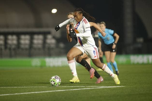 CALCIO - Champions League Women - Juventus FC vs OL Lyonnes Marie-Antoniete Katoto of OL Lyonnes during the UEFA Women s Champions League 2025-26 football match between Juventus Women and OL Lyonnes on 19 November 2025 at â?? Pozzo-La Marmora Stadium, Biella,Italy. Photo Nderim KACELI Turin Italy  Copyright: xIPAxSport ABACAx