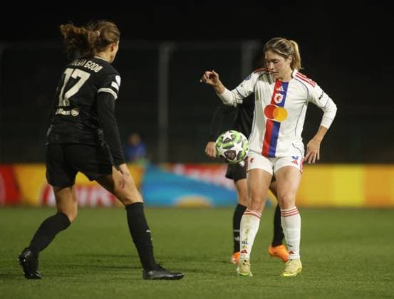CALCIO - Champions League Women - Juventus FC vs OL Lyonnes Korbin Shrader of OL Lyonnes during the UEFA Women s Champions League 2025-26 football match between Juventus Women and OL Lyonnes on 19 November 2025 at â?? Pozzo-La Marmora Stadium, Biella,Italy. Photo Nderim KACELI Turin Italy  Copyright: xIPAxSport ABACAx