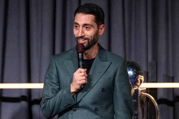 251119 Hammarbys Nahir Besara receives the Player of the Year award during Allsvenskans Grand Prize on November 19, 2025 in Stockholm  Copyright: EMMAxWALLSKOG BB251119EW070