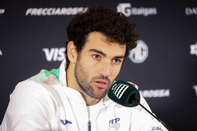 TENNIS - Internazionali di Tennis - Davis Cup - Final Eight Matteo Berrettini (ITA) during Davis Cup - Final Eight, International Tennis match in Bologna, Italy, November 19 2025 Bologna Italy  Copyright: xIPAxSport ABACAx