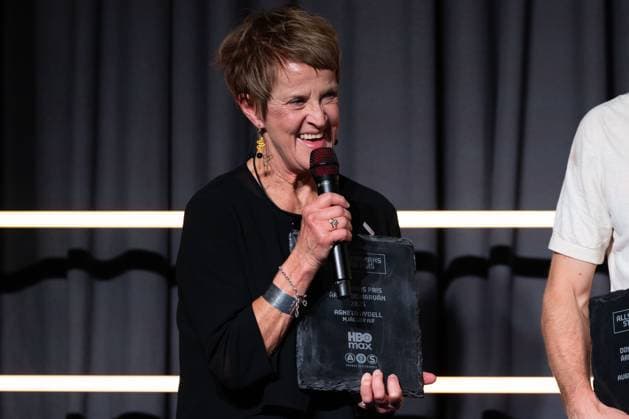 251119 Mjällbys Agneta Rydell receives the award for Referee Friend of the Year during Allsvenskans Grand Prize on November 19, 2025 in Stockholm  Copyright: EMMAxWALLSKOG BB251119EW074
