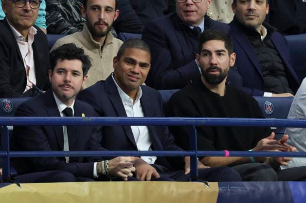 HANDBALL : Paris Saint Germain Vs FC Barcelone - Ligue des Champions - 19 11 2025 Daniel Narcisse - Luka Karabatic ParisFrance  Copyright: xMichaelxBaucherx