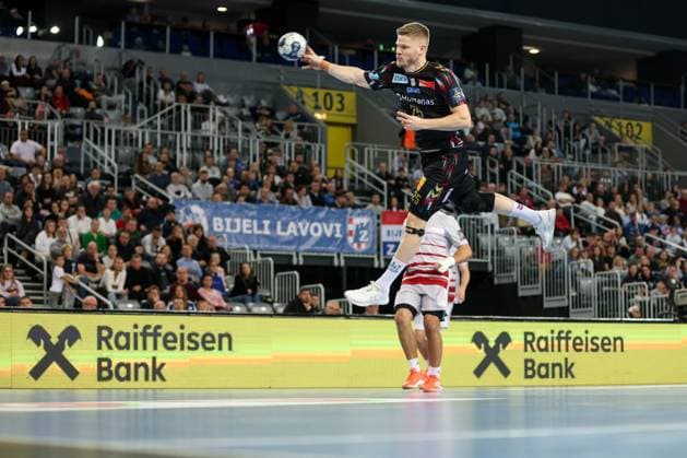 HC Zagreb v SC Magdeburg - EHF Champions League ZAGREB, CROATIA - NOVEMBER 19: Sebastian Barthold of SC Magdeburg in action during the EHF Champions League match between HC Zagreb and SC Magdeburg at Arena Zagreb on November 19, 2025 in Zagreb, Croatia.  Igorxkralj PIXSELL