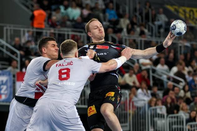 HC Zagreb v SC Magdeburg - EHF Champions League ZAGREB, CROATIA - NOVEMBER 19: Omar Ingi Magnusson of SC Magdeburg in action during the EHF Champions League match between HC Zagreb and SC Magdeburg at Arena Zagreb on November 19, 2025 in Zagreb, Croatia.  Igorxkralj PIXSELL