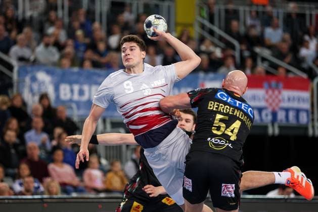 HC Zagreb v SC Magdeburg - EHF Champions League ZAGREB, CROATIA - NOVEMBER 19: Luka Lovre Klarica of HC Zagreb in action during the EHF Champions League match between HC Zagreb and SC Magdeburg at Arena Zagreb on November 19, 2025 in Zagreb, Croatia.  Igorxkralj PIXSELL