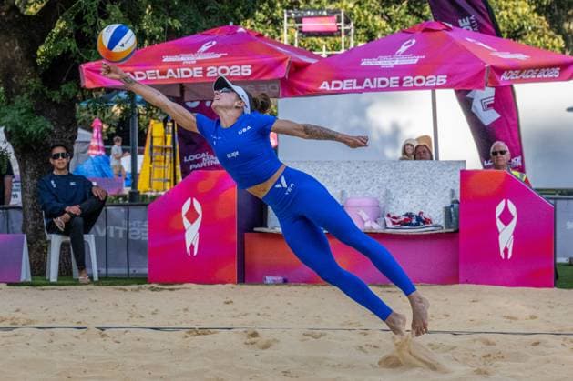 RECORD DATE NOT STATED ADELAIDE, AUSTRALIA - NOVEMBER 19: Molly Shaw (Player 1 - USA) during the Beach volleyball, Beachvolleyball World Championships at Adelaide on November 19, 2025 in Adelaide, Australia. Australia Copyright: xBEAUTIFULxSPORTS PeterxWeberx