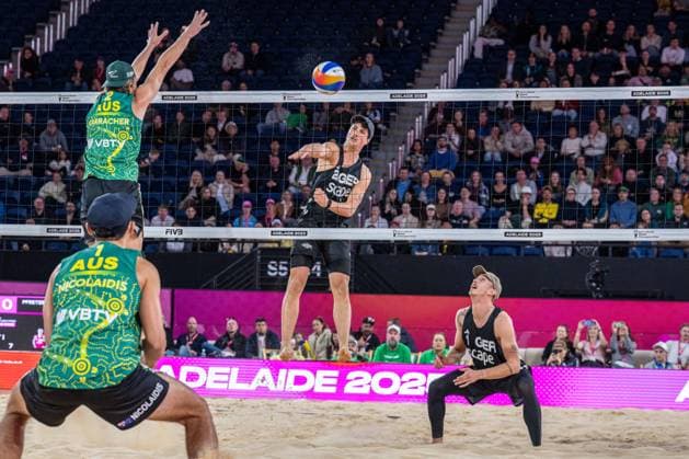 RECORD DATE NOT STATED ADELAIDE, AUSTRALIA - NOVEMBER 19: Sven Winter (Player 2 - GER) during the Beach volleyball, Beachvolleyball World Championships at Adelaide on November 19, 2025 in Adelaide, Australia. Australia Copyright: xBEAUTIFULxSPORTS PeterxWeberx